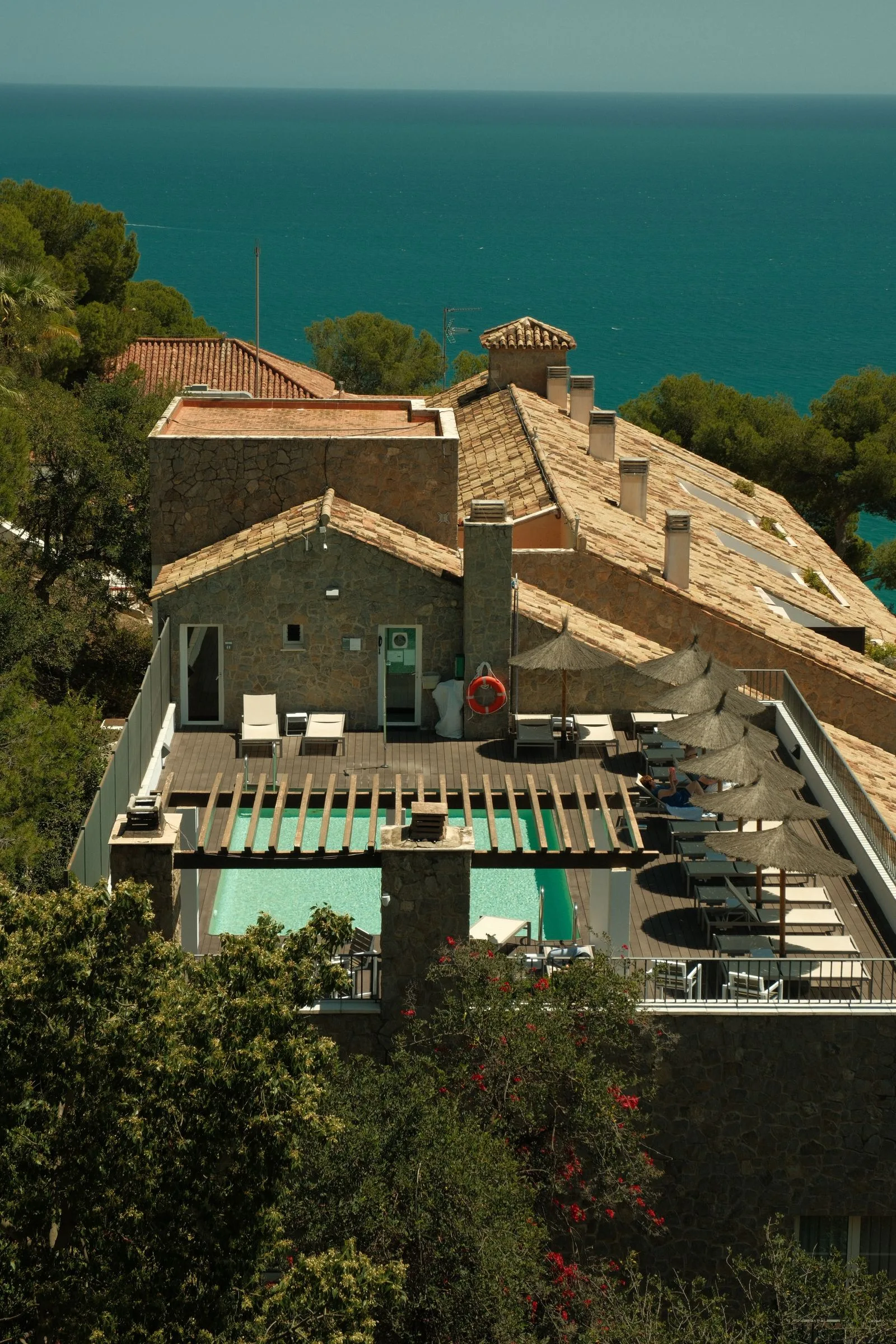 Mediterranean villa with sea views